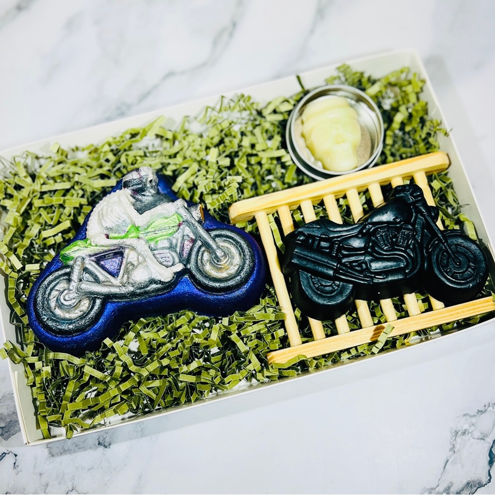 Motorcycle Bath Gift Set